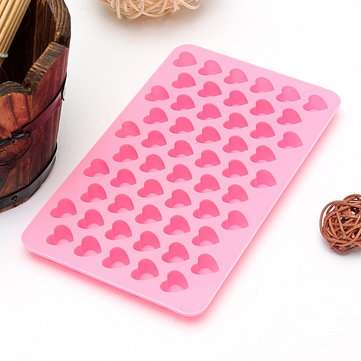 55 Holes Mini Heart Silicone Cake Muffin Chocolate Mold