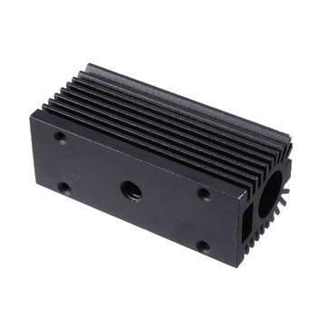 58x22x27mm Black 12mm Aluminum Heat Sink Groove Fixed Radiator Seat Cooling Heat Sink for 12mm Laser