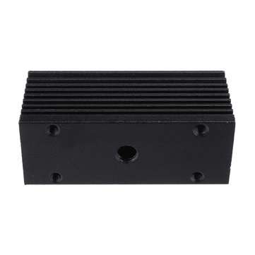 58x22x27mm Black 12mm Aluminum Heat Sink Groove Fixed Radiator Seat Cooling Heat Sink for 12mm Laser