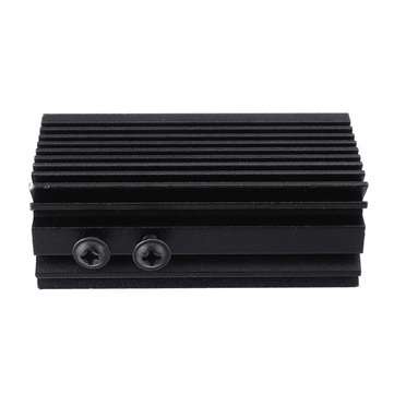 58x22x27mm Black 12mm Aluminum Heat Sink Groove Fixed Radiator Seat Cooling Heat Sink for 12mm Laser