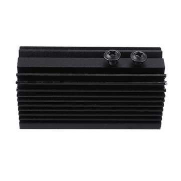 58x22x27mm Black 12mm Aluminum Heat Sink Groove Fixed Radiator Seat Cooling Heat Sink for 12mm Laser