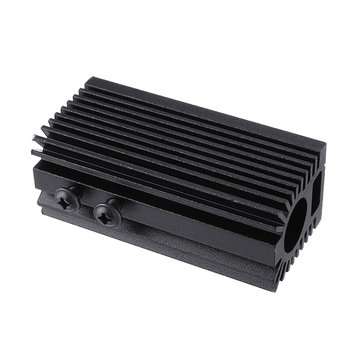 58x22x27mm Black 12mm Aluminum Heat Sink Groove Fixed Radiator Seat Cooling Heat Sink for 12mm Laser