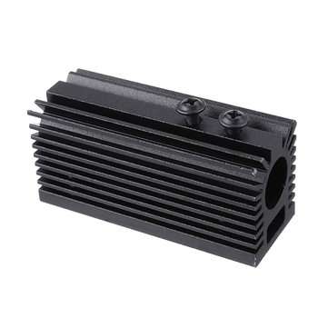 58x22x27mm Black 12mm Aluminum Heat Sink Groove Fixed Radiator Seat Cooling Heat Sink for 12mm Laser