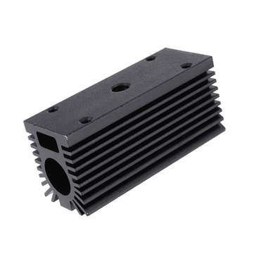 58x22x27mm Black 12mm Aluminum Heat Sink Groove Fixed Radiator Seat Cooling Heat Sink for 12mm Laser