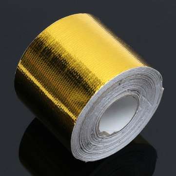 5cmx10m Heat Cool Reflective Tape 500 Degree Gold Heat Protection