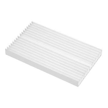 5pcs 100x60x10mm Short Toothed Aluminum Alloy Heat Sink Radiator