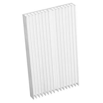 5pcs 100x60x10mm Short Toothed Aluminum Alloy Heat Sink Radiator