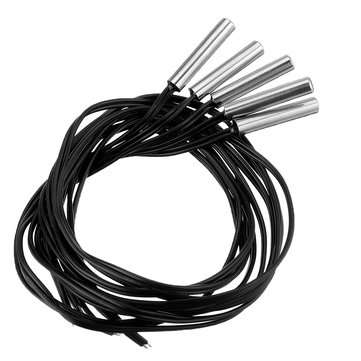 5pcs 10KOhm 1% 3435 0.5M NTC Thermistor Accuracy Temperature Sensor Cable Cylinder Probe High Sensit