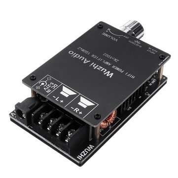 5Pcs 1002 HIFI 2x100W TPA3116 AUX+ bluetooth 5.0 HIFI High Power Digital Amplifier Stereo Board AMP