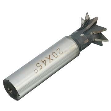 5pcs 20mm 45 Degree Dovetail Cutter End Mill Cutter Milling Cutter