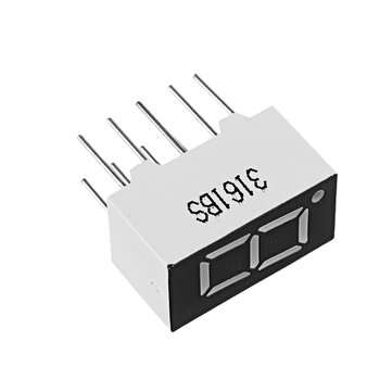 5Pcs 3161BS 0.36 inch LED Digital Tube One-digit Common Anode Bright Red Light