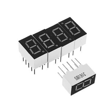 5Pcs 3161BS 0.36 inch LED Digital Tube One-digit Common Anode Bright Red Light