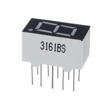 5Pcs 3161BS 0.36 inch LED Digital Tube One-digit Common Anode Bright Red Light