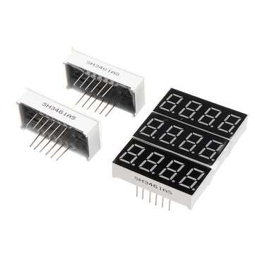 5Pcs 3461AS 0.36 inch LED Digital Tube Four-digit Common Cathode Bright Red Light