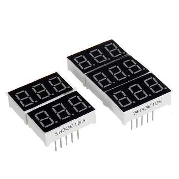5Pcs 3361BS 0.36 inch LED Digital Tube Three-digit Common Anode Bright Red Light