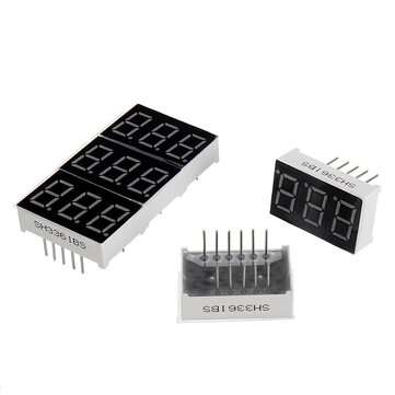 5Pcs 3361BS 0.36 inch LED Digital Tube Three-digit Common Anode Bright Red Light