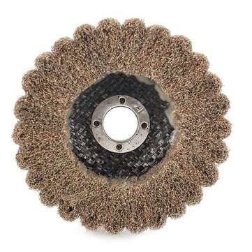 5Pcs 4 Inch Nylon Fiber Disc Grinding Wheel Set 120-600 Grit Assorted Sanding Grinding Buffing Wheel