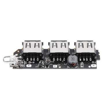 5pcs 5V 2.1A 3 USB Mobile Power Circuit Board  Boost Module For DIY Power Bank Lithium Battery