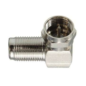 5PCs 90 Degree F Male To F Female Connector Adapter Coaxial Cable RG6 RG59
