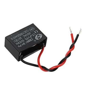 5PCS CBB61 2.5UF Starting Capacitance 450V AC Fan Capacitor CBB Motor Run Capacitor