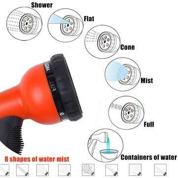 5Pcs Car Washing Kit High Pressure Power Washer Spray Nozzle Watering Garden