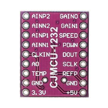 5pcs CJMCU-1232 ADS1232 Analog-to-Digital Converter Board ADS1232IPWR Ultra Low Noise