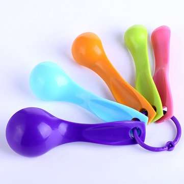 5Pcs Colorful Measuring Spoons Set Kitchen Tool Utensils Cream Cooking Baking Tool