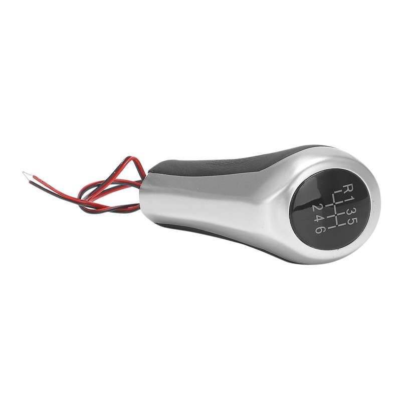 5 6 Speed Shift Knob Car Shifter Knob Gear Shifter Lever Stick Head for E60 E8 E90 Silver