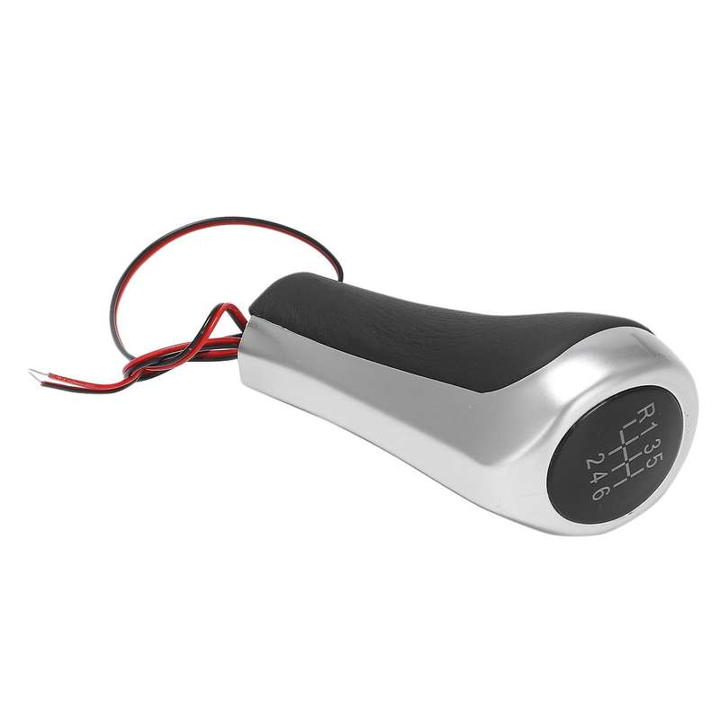 5 6 Speed Shift Knob Car Shifter Knob Gear Shifter Lever Stick Head for E60 E8 E90 Silver