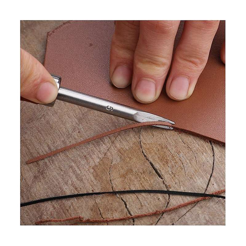 5 Beech Handle Leather Edger Hand Diy Leather Carving Tools Chamfering Shovel Edge Thinning
