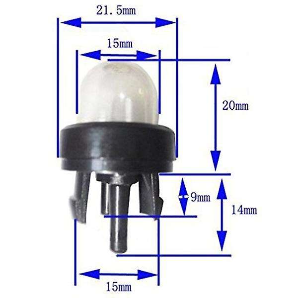 5 Feet 3 Sizes Fuel Line Hose with Snap In Bulb, Pouland Bulb, Fuel Filter Fit for Weedeater Trimme