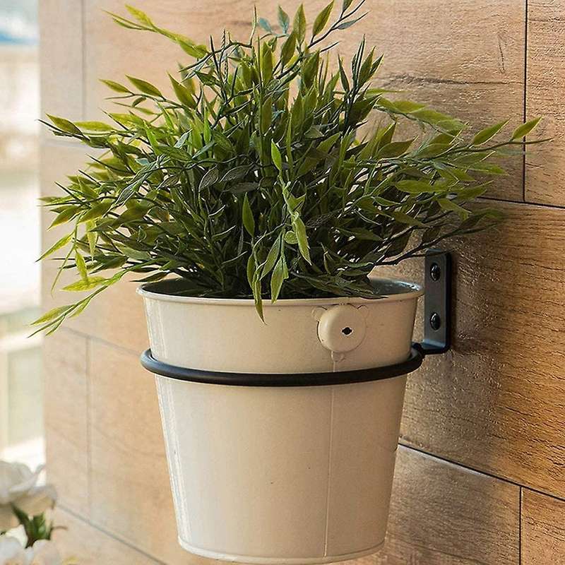 5 Inch (Approximately 12.7 cm) Flower Pot Holder Ring Wall Mount 6-Piece Flower Pot Hook Hook Wall