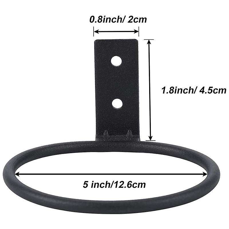 5 Inch (Approximately 12.7 cm) Flower Pot Holder Ring Wall Mount 6-Piece Flower Pot Hook Hook Wall