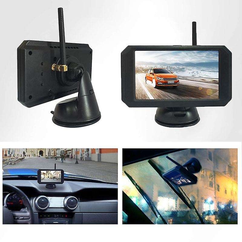 5 Inch Car Wireless Monitor Display LCD Screen with Waterproof Night Vision Rear View Reverse Backup