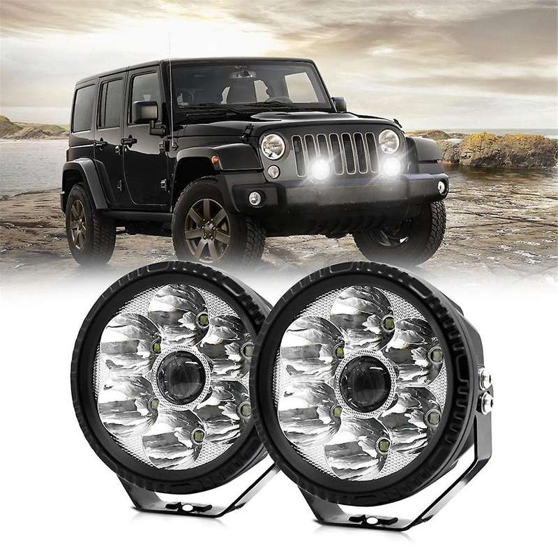 5 Inch Car High Bridges Search Light Spotlight LED Bulbs for Off-Road Car Truck Tractor ATV SUV 9-3