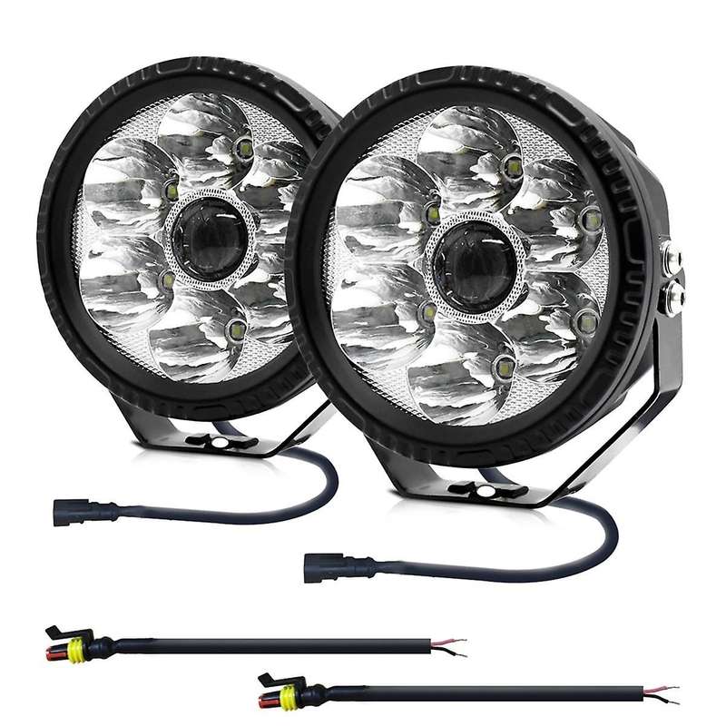 5 Inch Car High Bridges Search Light Spotlight LED Bulbs for Off-Road Car Truck Tractor ATV SUV 9-30