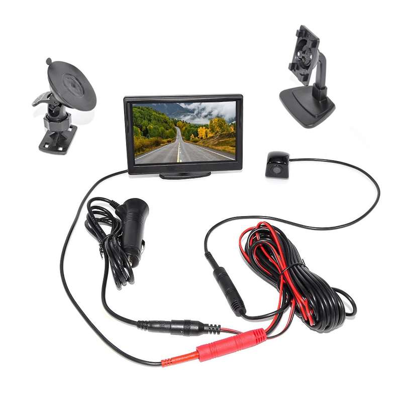 5 Inch Car Monitor AHD LCD 5inch HD Screen for Reverse Rear View Camera DVD VCD