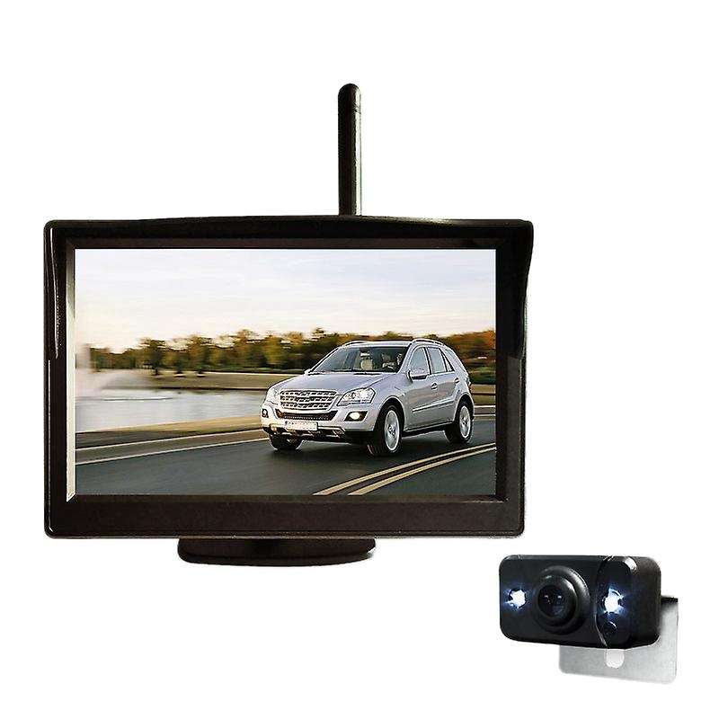 5 Inch Car Wireless Monitor Display LCD HD Screen with Waterproof Night Vision Rearview Reverse Back