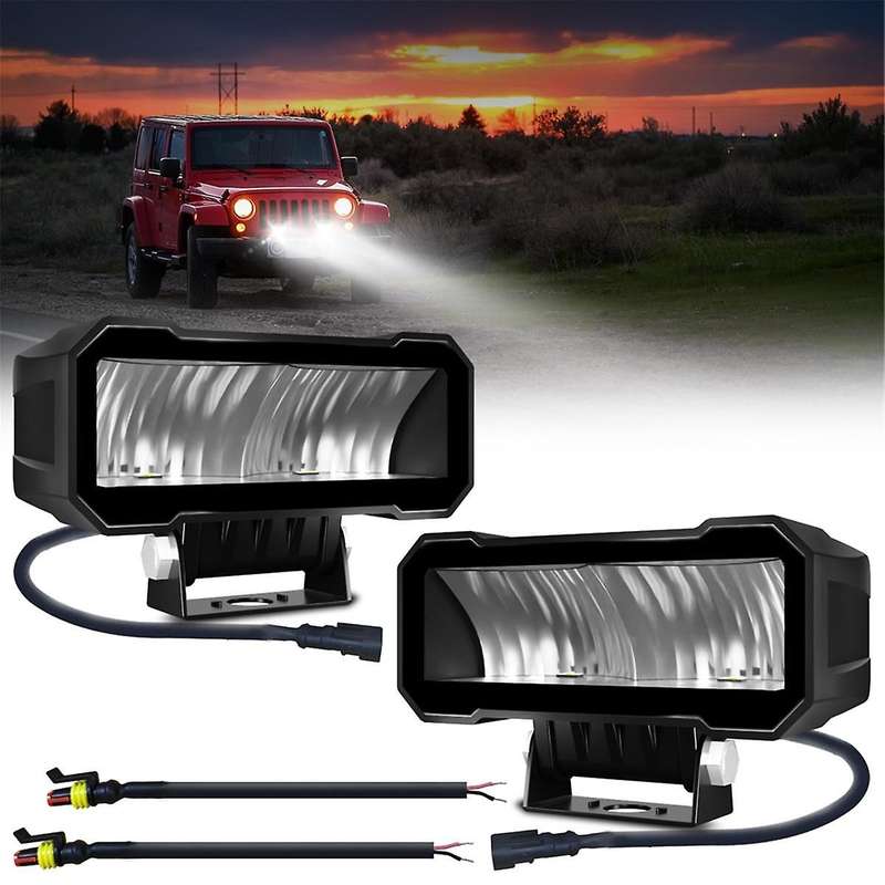 5 Inch LED Pods Light Headlights LED Driving Spot Light Fog Light for Off-Road ATV UTV Truck Boat 80