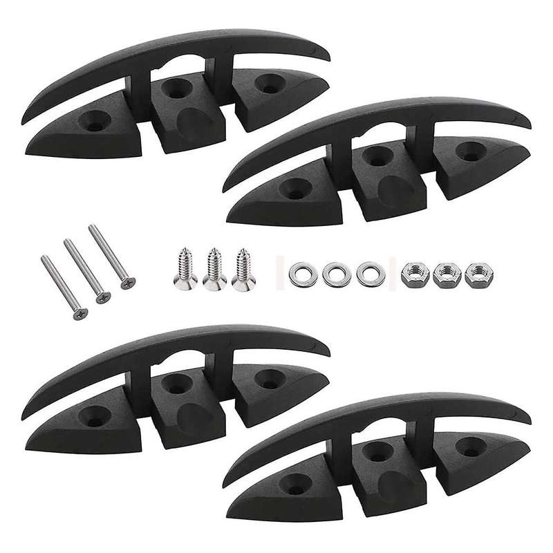 5 Inch Flip-Up Dock Cleat Boat Folding Cleat for Boat Kayak Hardware Line Rope Cleat Accessories