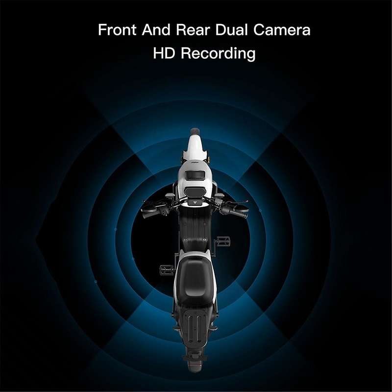 5 Inch Motorcycle Display Wireless Carplay Android Portable Navigation GPS Screen Dual Camera Tire