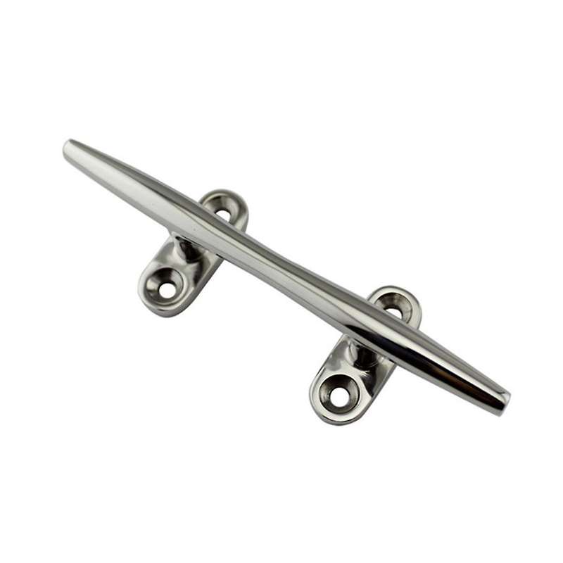 5 Inch Stainless Steel Boat Deck Hollow Open Base Cleat Flush Mooring Cleat for Marine Yacht Ship De
