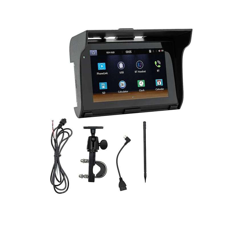 5 Inch Portable Motorcycle LCD Display for Wireless Carplay Android Auto IP65 Waterproof Motorcycle