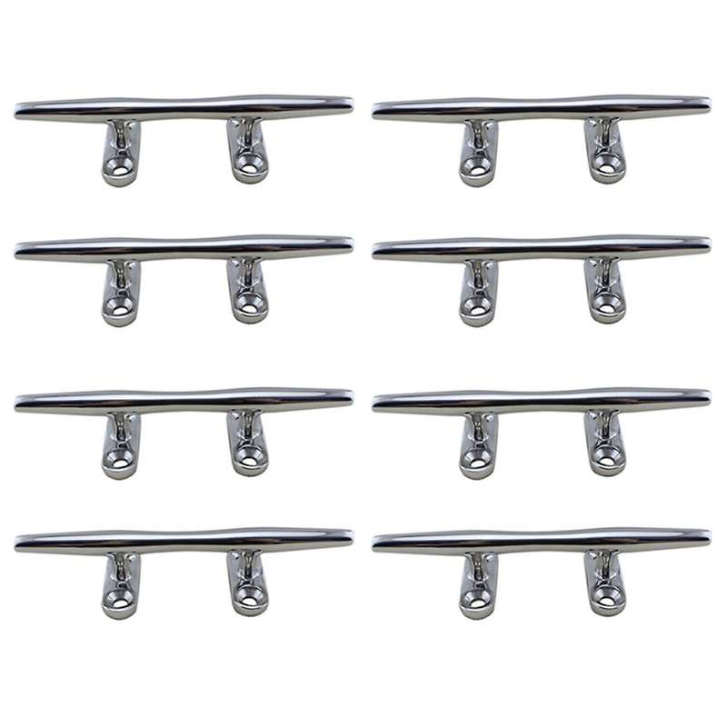5 Inch Stainless Steel Boat Deck Hollow Open Base Cleat Flush Mooring Cleat for Marine Yacht Ship D