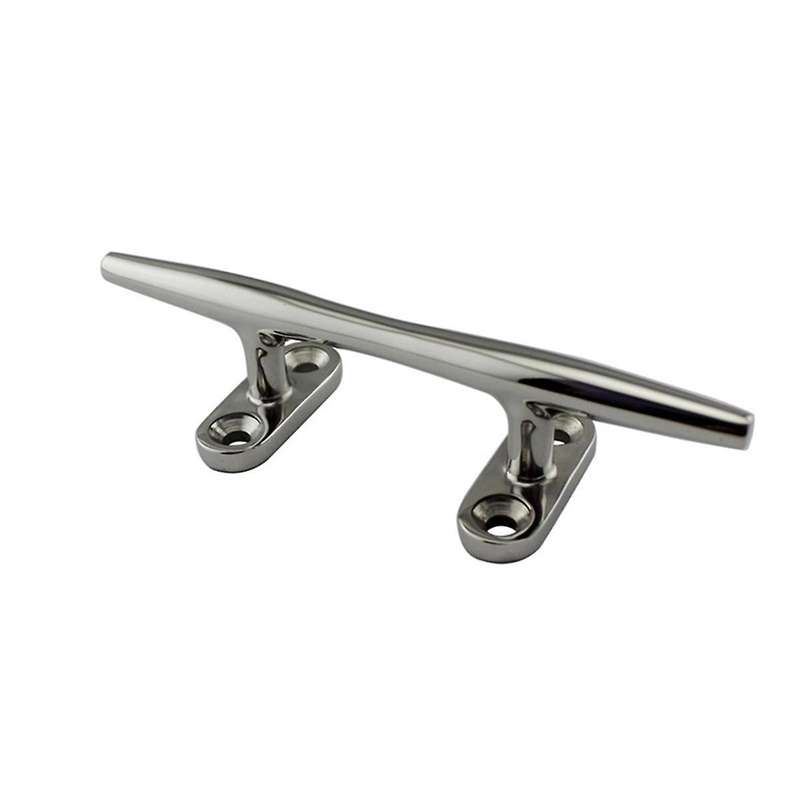 5 Inch Stainless Steel Boat Deck Hollow Open Base Cleat Flush Mooring Cleat for Marine Yacht Ship D