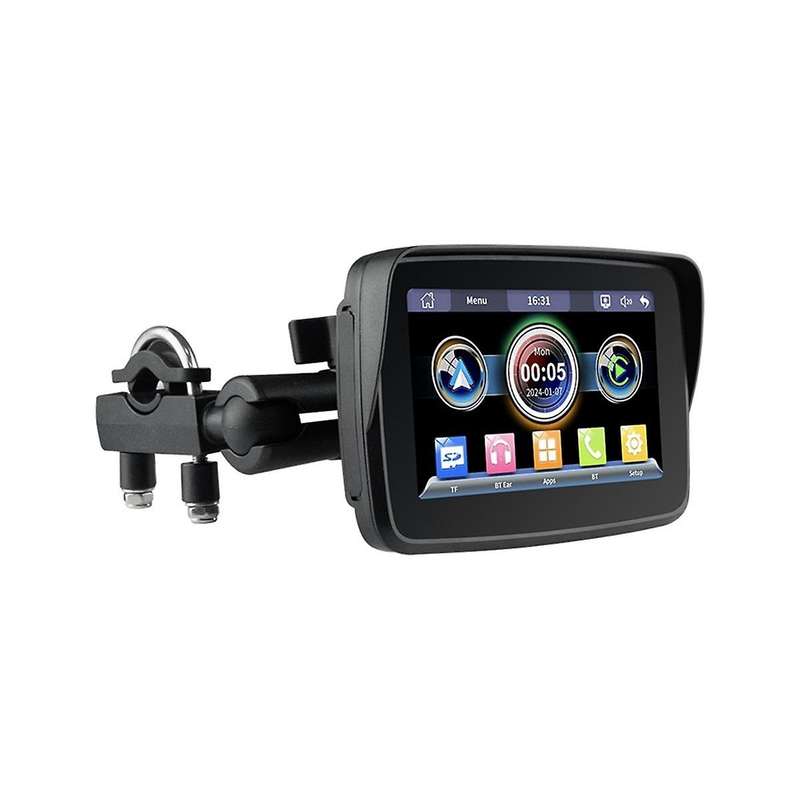5 Inch Motorcycle Wireless Carplay Android Auto Portable Navigation GPS Screen Motorcycle Waterproo