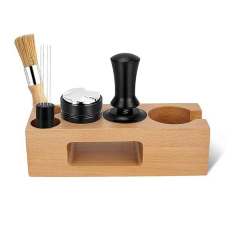 5 Pack Espresso Tamper Set Espresso Accessories Kit, with Espresso Tamper Coffee Distributor, Espre