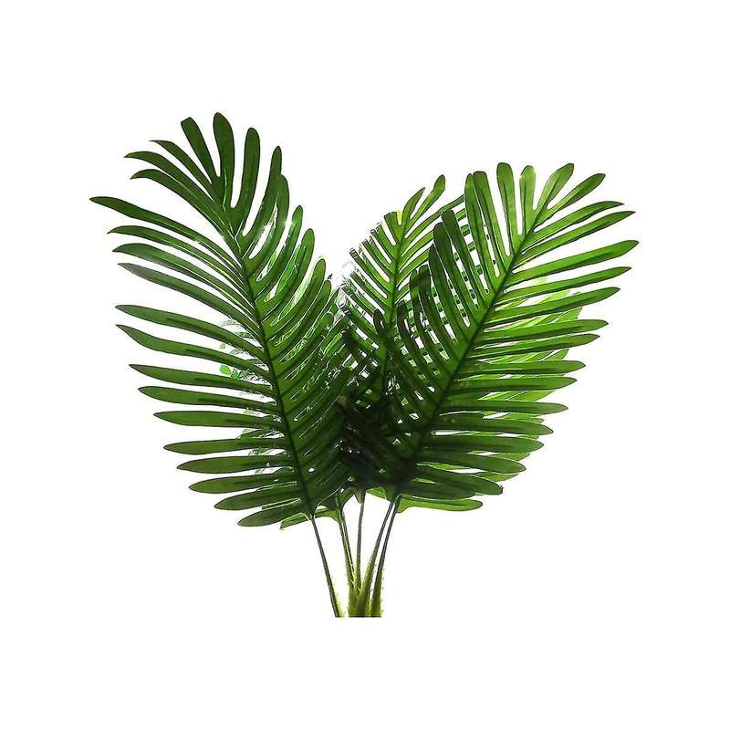 5 Pack Artificial Palm Plants Leaves Faux Turtle Leaf Tropical Palm Tree Leaves Imitation Leaf Arti