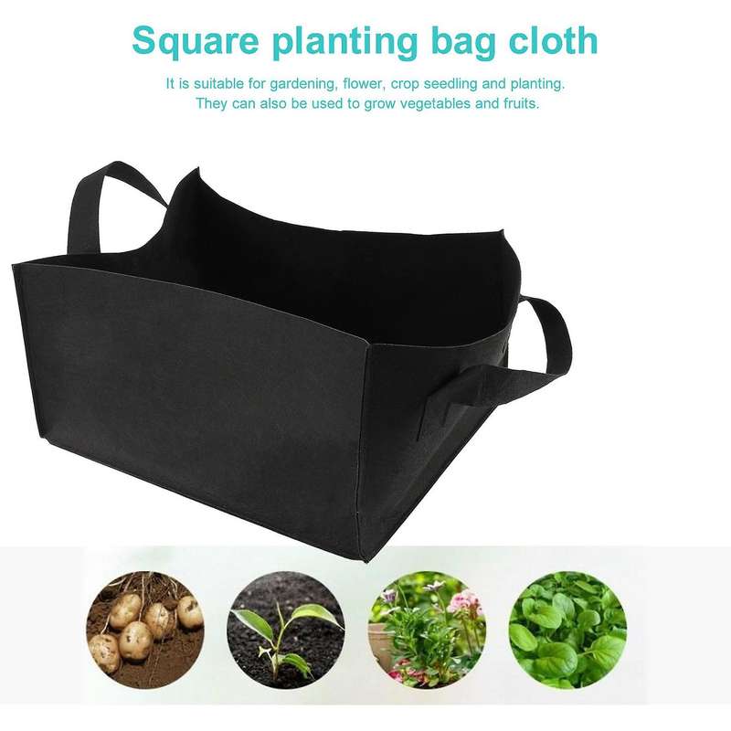 5 Pack Fabric Raised Garden Bed,Flower Grow Vegetable Planting Bag