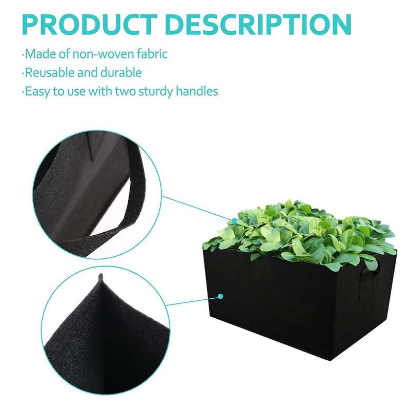 5 Pack Fabric Raised Garden Bed,Flower Grow Vegetable Planting Bag